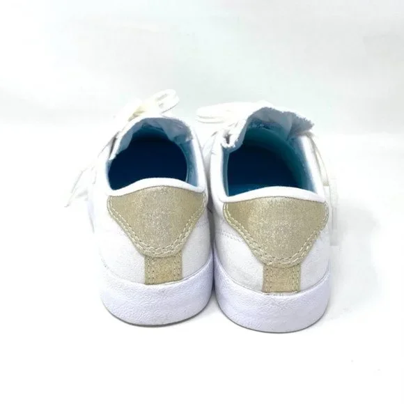 Converse Women 568901C Breakpoint Metallic Industrial Glam Low Top White Sneaker - Picture 3 of 10